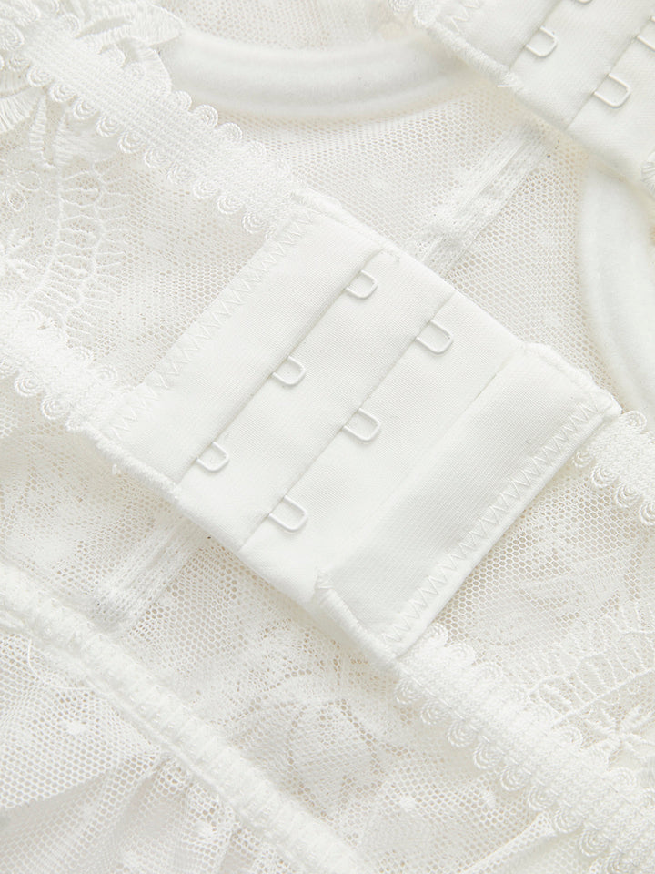 Çiçek Desenli Düz Büstiyer