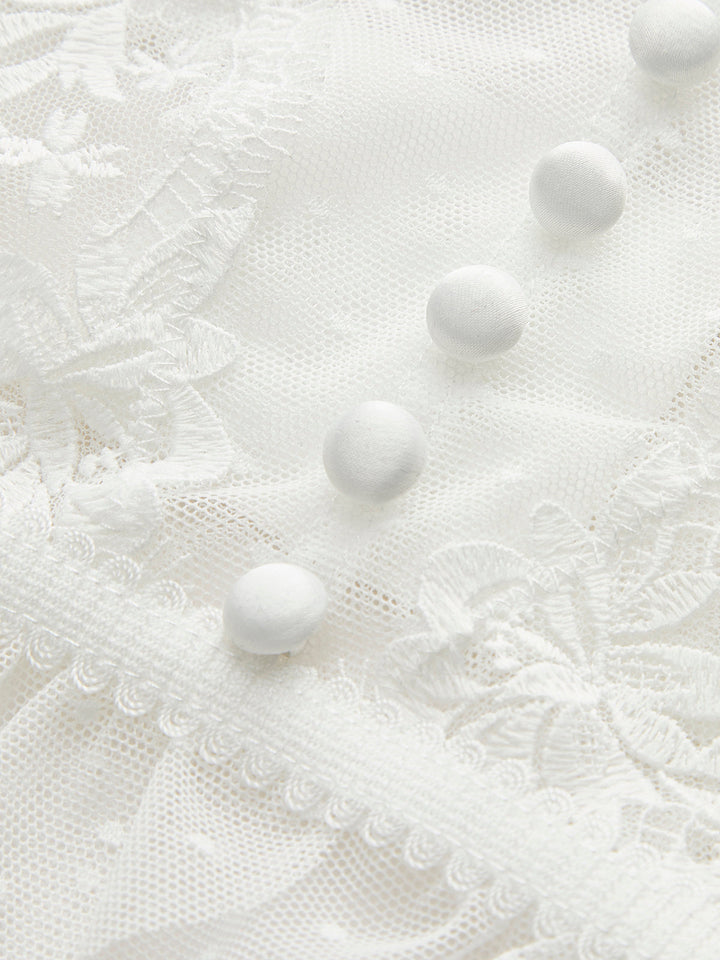 Çiçek Desenli Düz Büstiyer