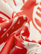 Tropikal Desenli Metal Tokalı Bikini Takımı