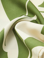 Çiçek Desenli Kemerli Elbise