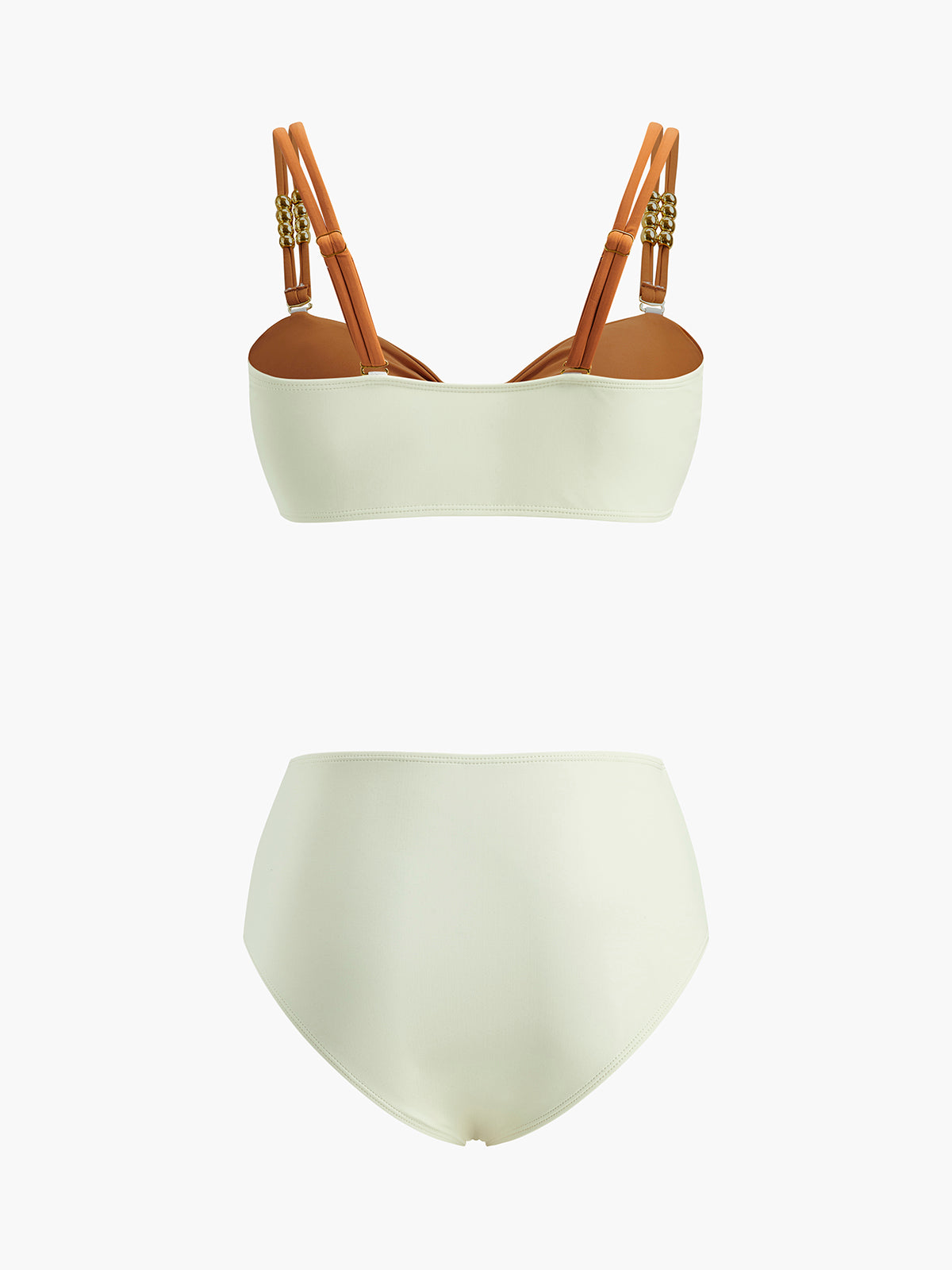 Renk Bloklu Retro Bikini Takımı