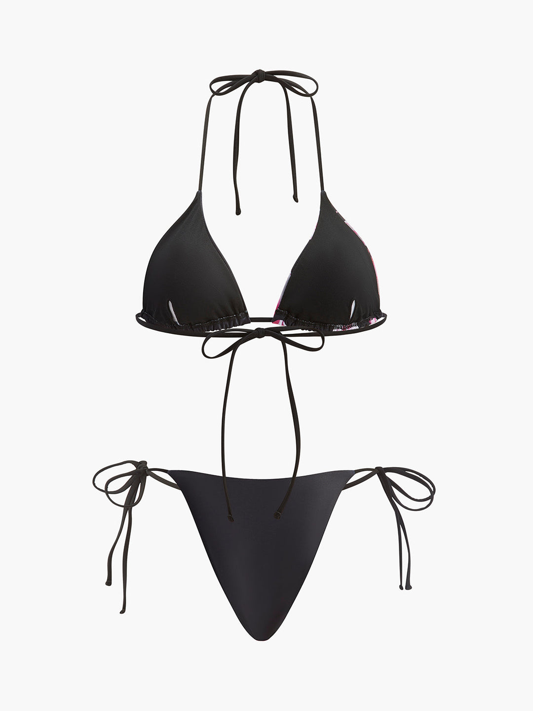 Çiçek Desenli Bikini ve Mayo  Eteği Pareo Takım