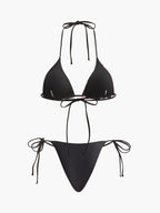 Çiçek Desenli Bikini ve Mayo  Eteği Pareo Takım