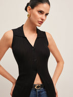 Fitilli Düğmeli Triko Elbise