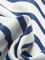 Çizgili İnce Askılı Tek Parça Mayo