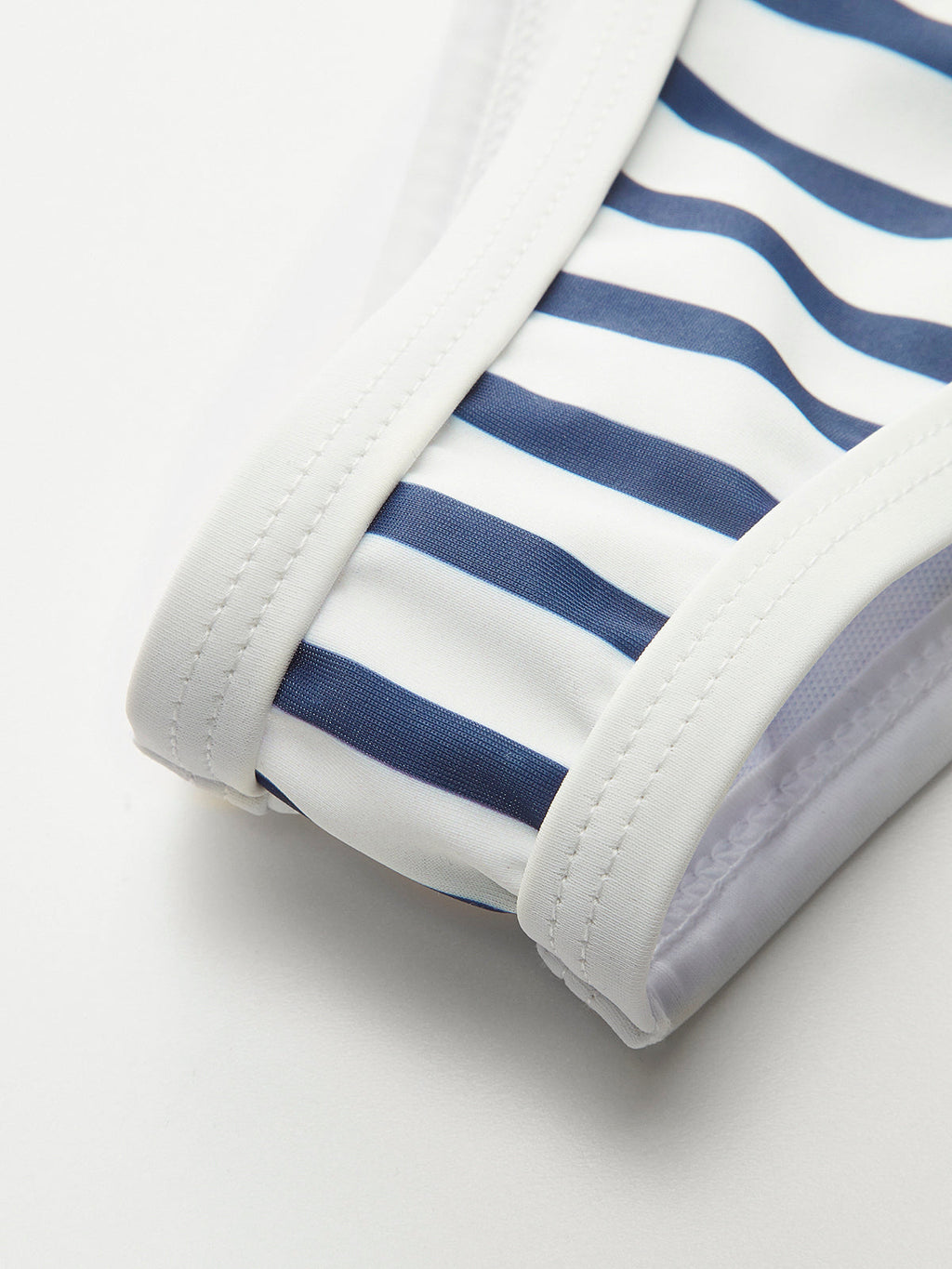 Denizci Çizgili Yüksek Bel Bikini