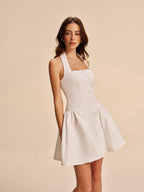 mini halter elbise