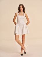 mini halter elbise