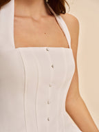 mini halter elbise