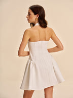 mini halter elbise