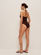 Detaylı Büküm Ön Tek Parça Mayo