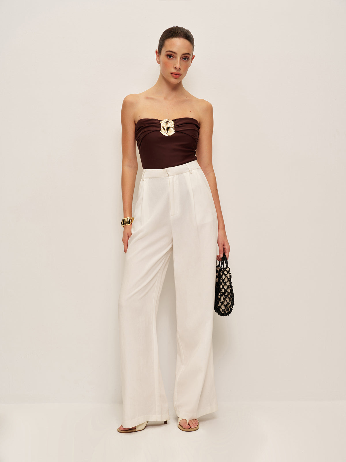 Detaylı Büküm Ön Tek Parça Mayo