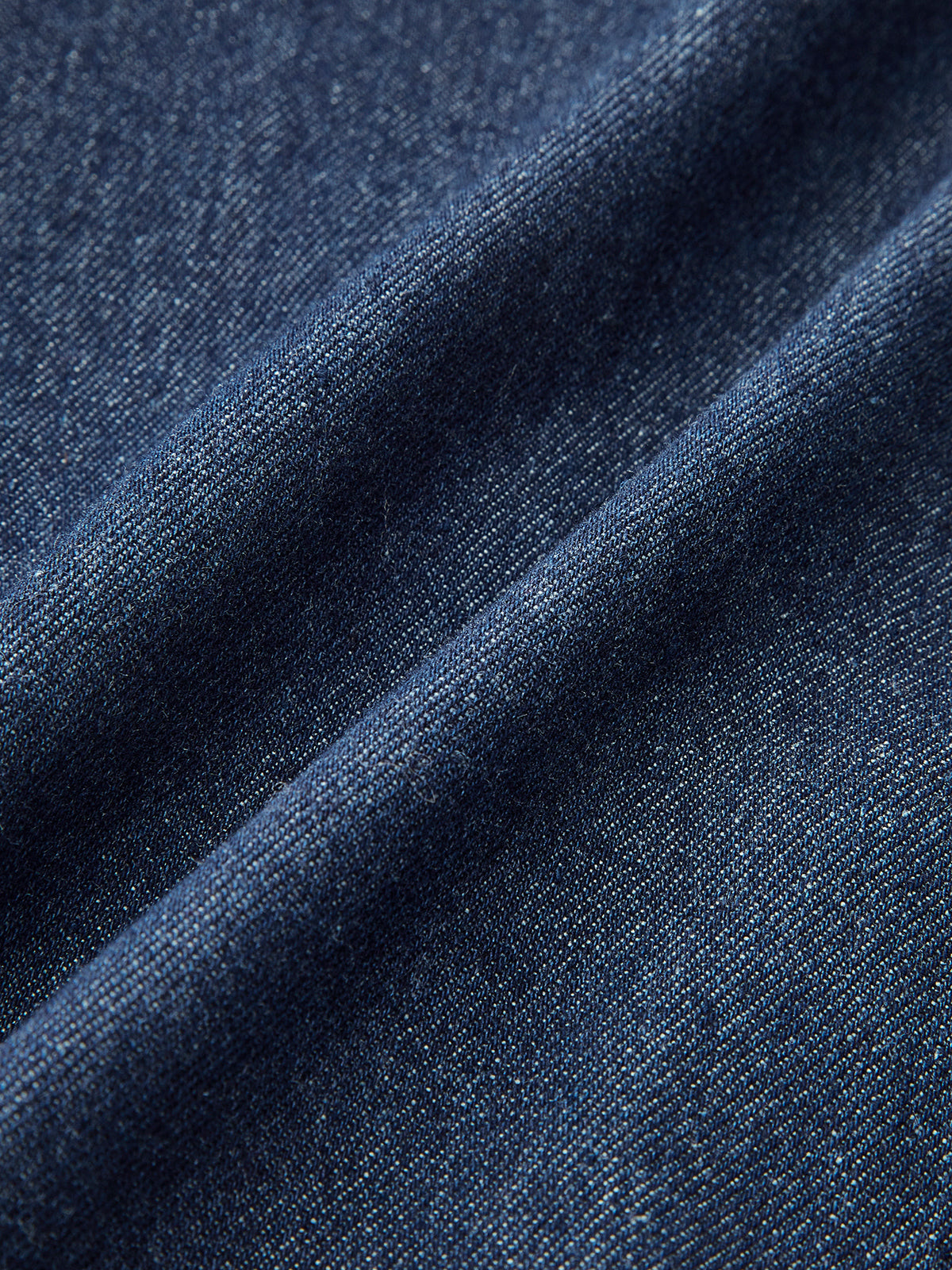 V Yaka Kolsuz Düğmeli Kot Elbise