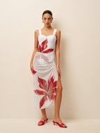 Korse Tarzı Tek Parça Mayo ve Mayo Eteği Pareo Takımı