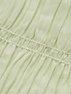 Yarı Şeffaf İnce Askılı Pileli Elbise