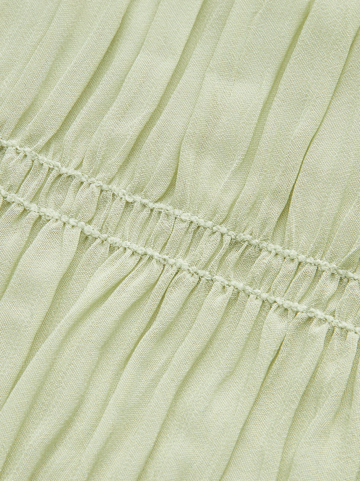 Yarı Şeffaf İnce Askılı Pileli Elbise