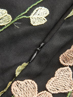 Renkli Çiçek Nakışlı Tül Elbise