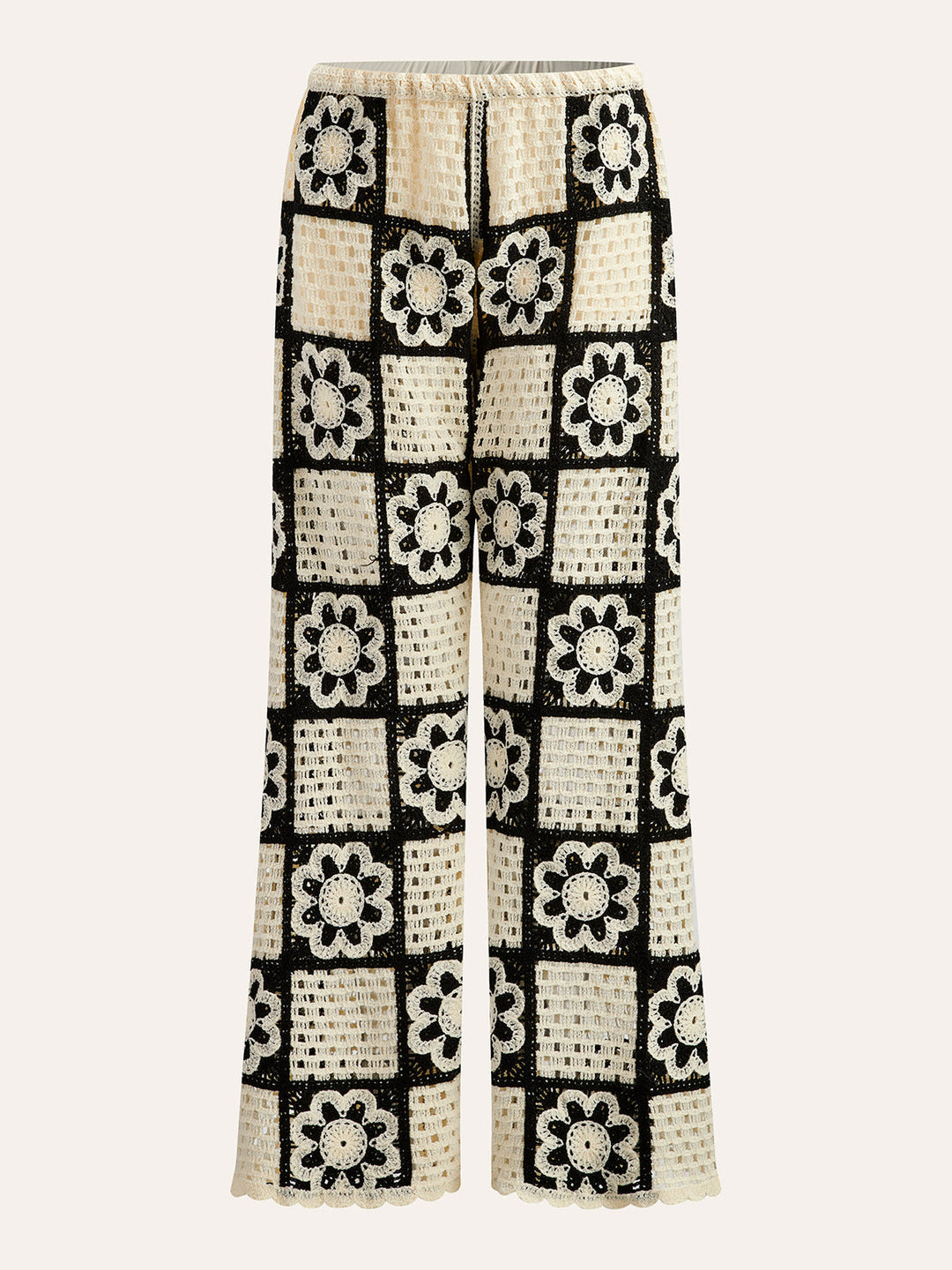 Çiçek Desenli Üst ve Pantolon Takımı