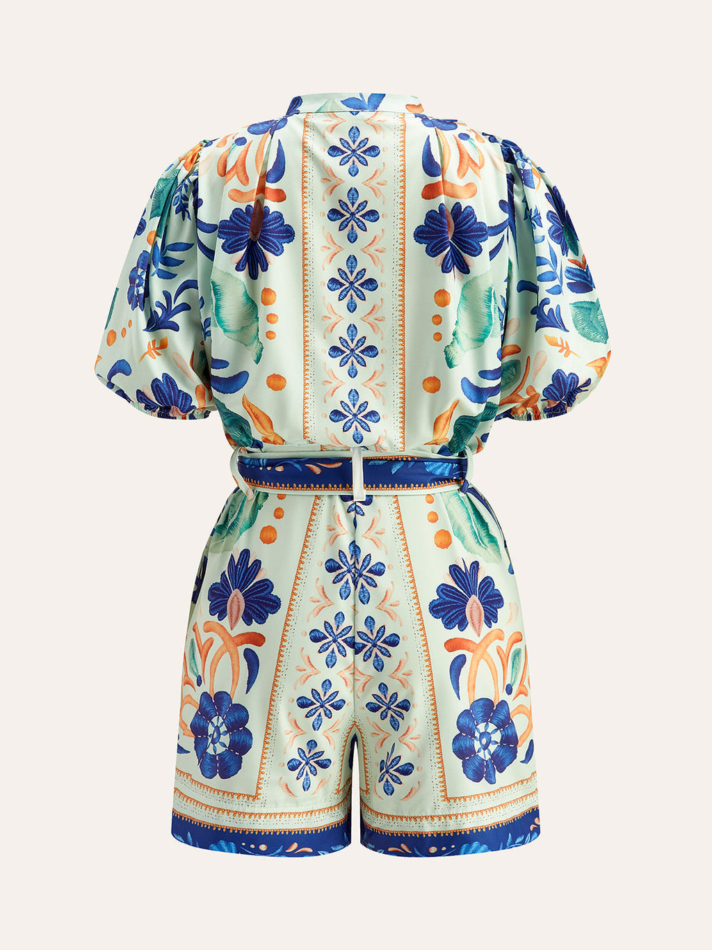 Çiçek Desenli Tulum Elbise