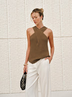 Halter Yaka Bluz