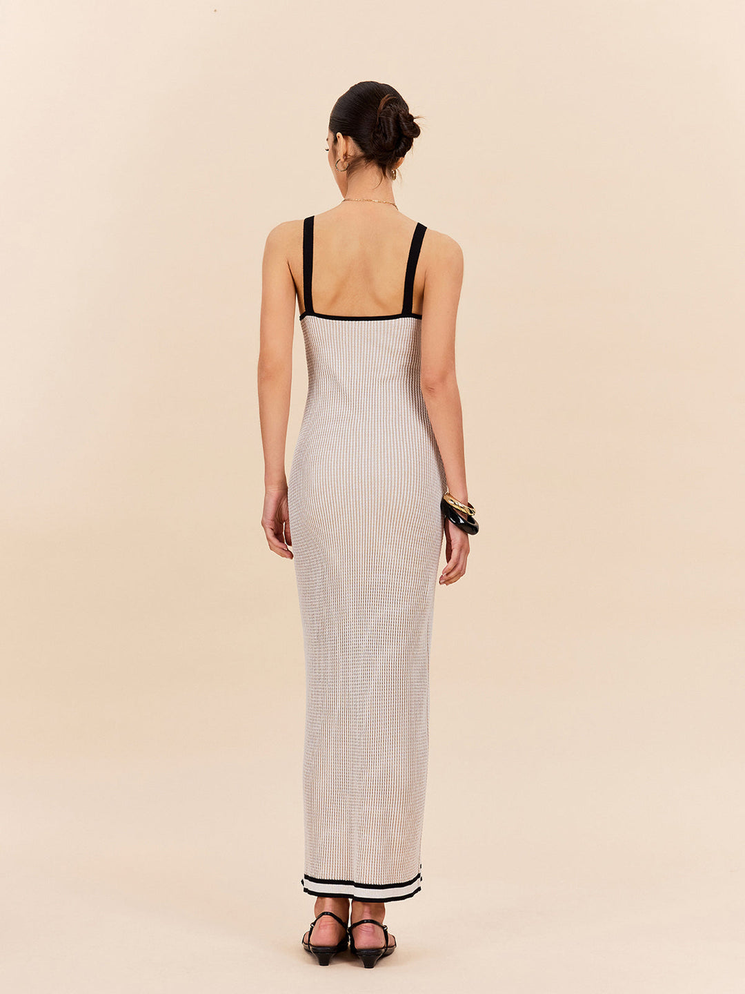 Askılı midi elbise