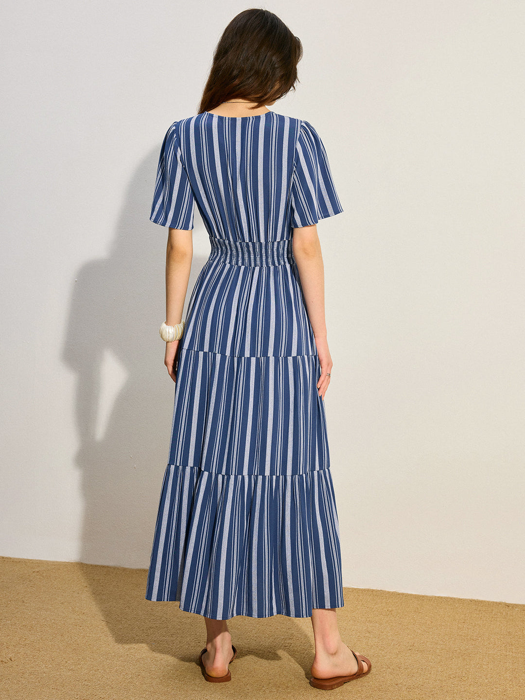 kısa kollu maksi elbise