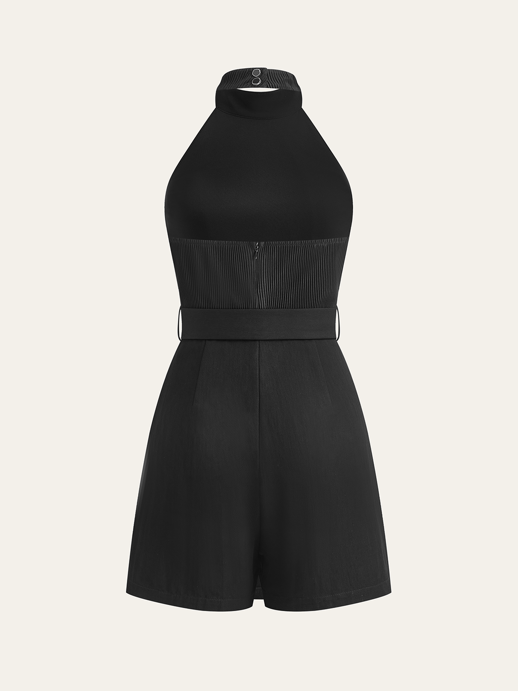 Halter yaka mini elbise