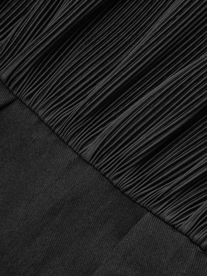 Halter yaka mini elbise
