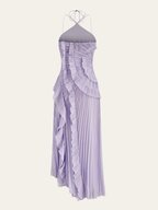 halter yaka maksi elbise