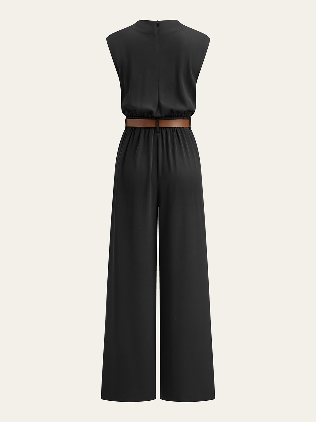 Kemerli jumpsuit tulum midi elbise