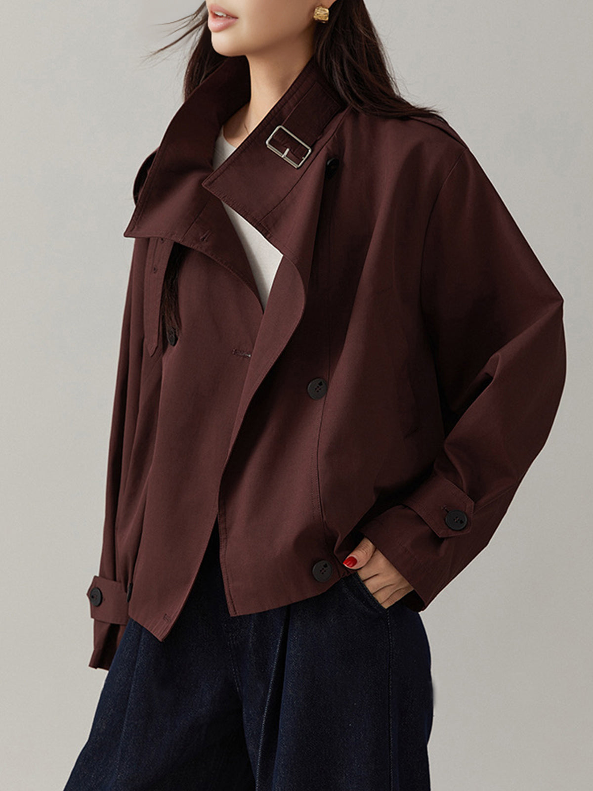 Retro trençkot mont