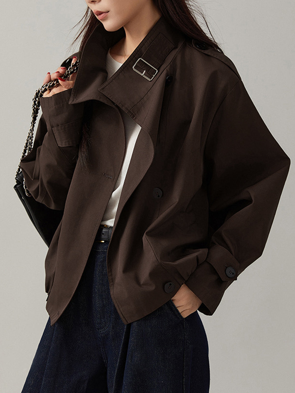 Retro trençkot mont