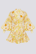 Çiçekli Mini Elbise