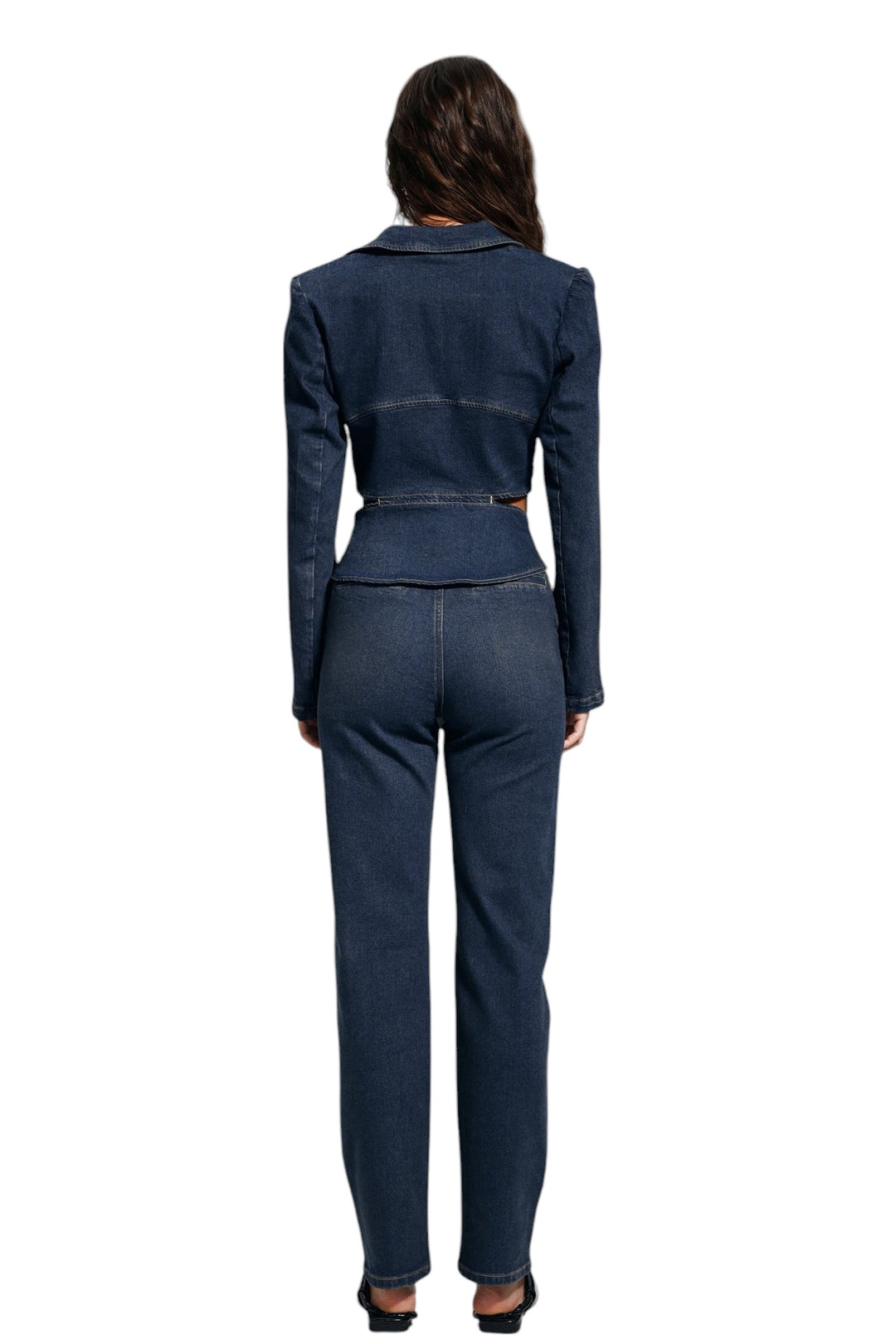 Bağcık Detaylı Zımbalı Jean