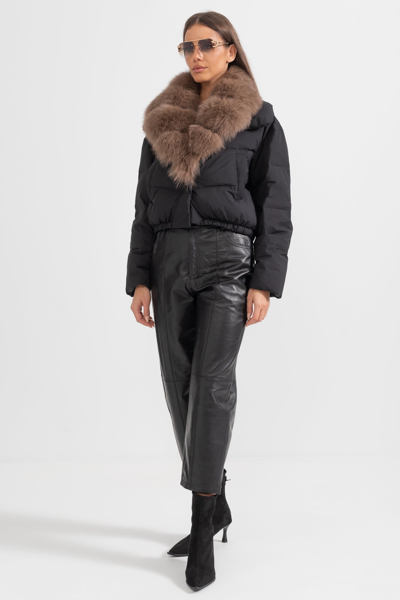 kürk detay puffer mont
