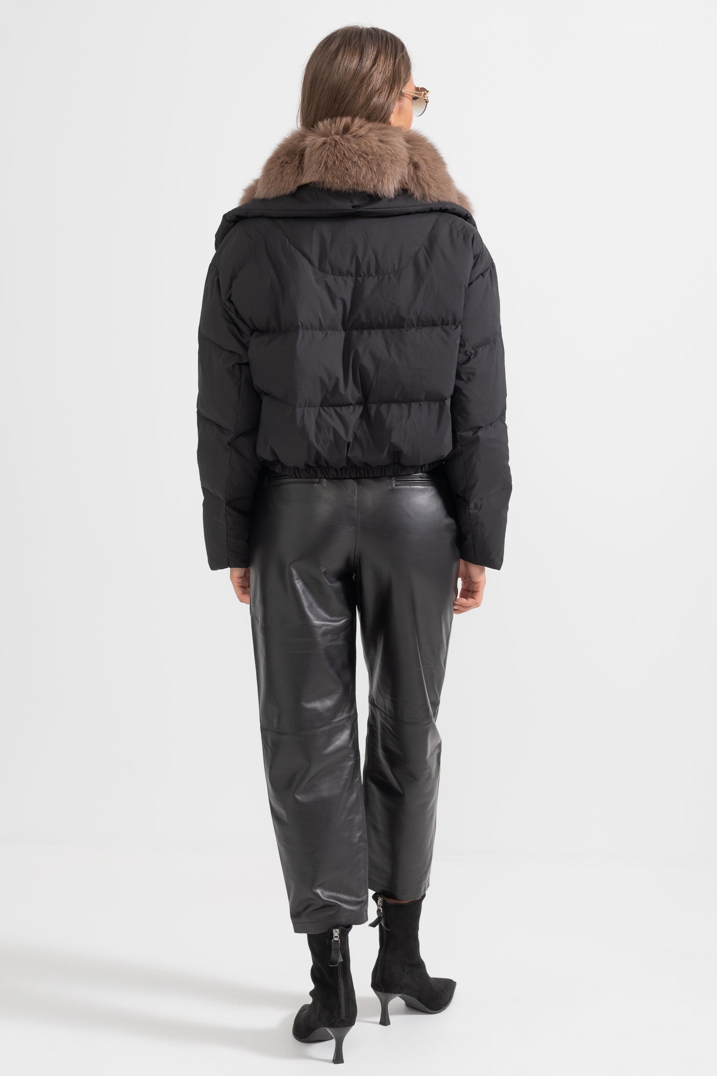 kürk detay puffer mont