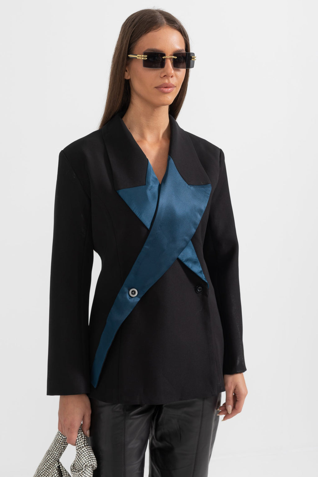 Yıldız detaylı blazer ceket