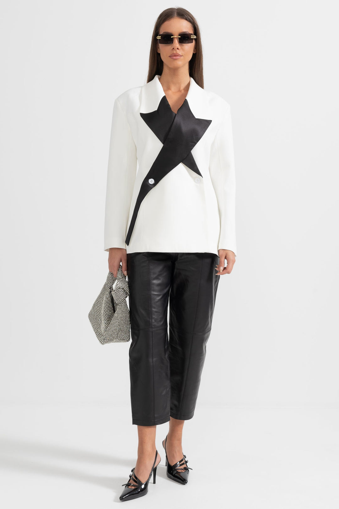 Yıldız detaylı blazer ceket