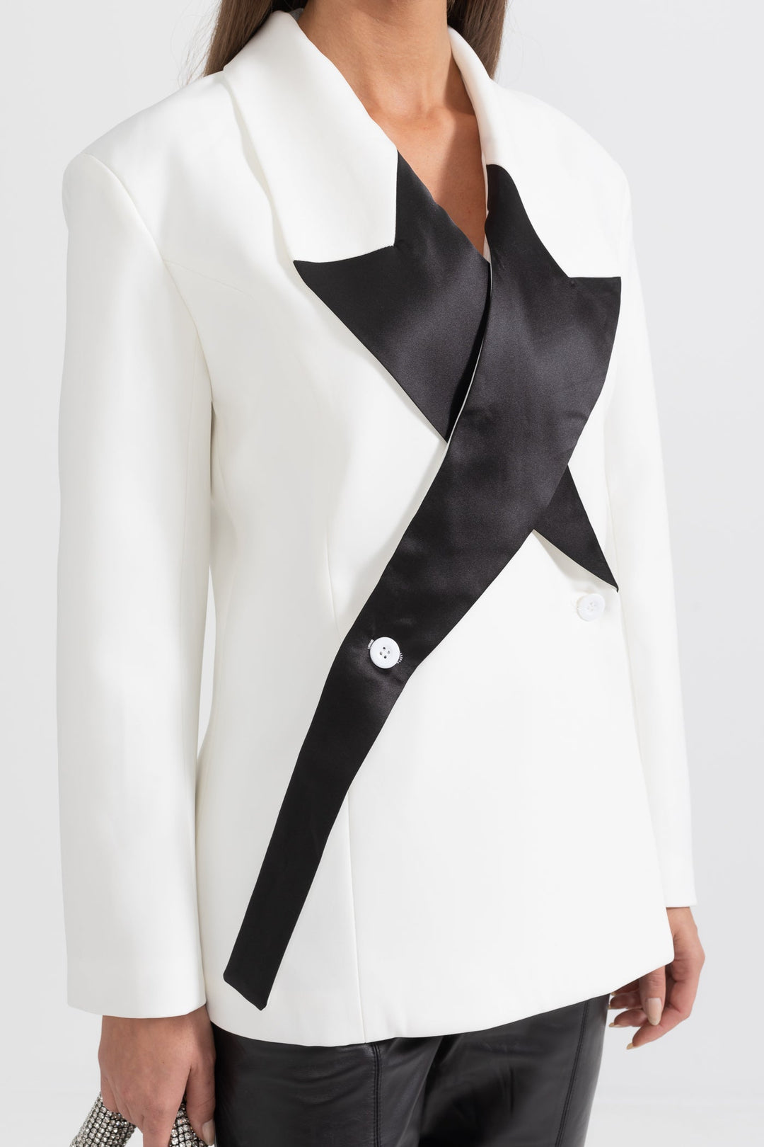 Yıldız detaylı blazer ceket