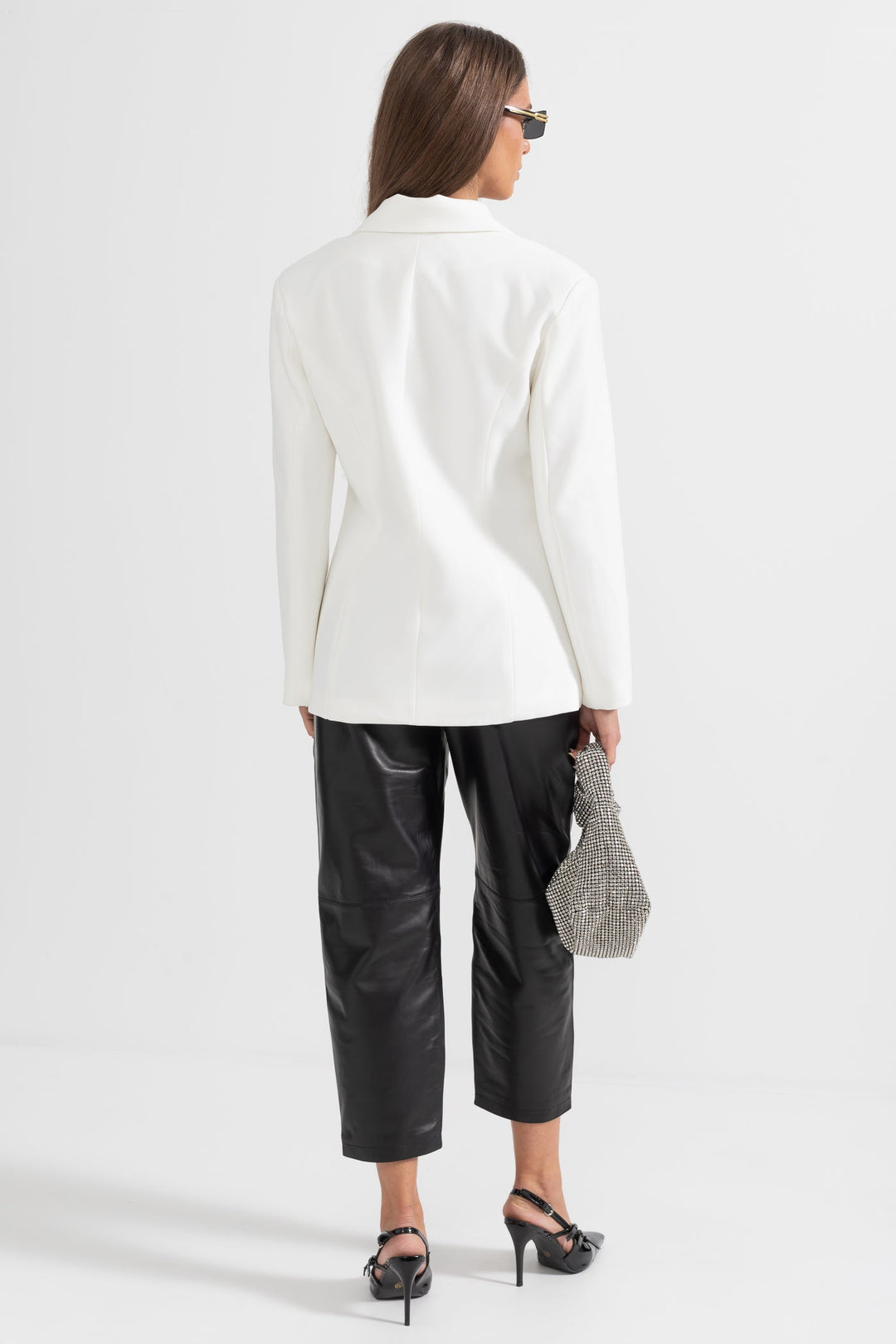 Yıldız detaylı blazer ceket