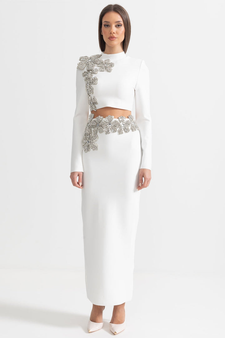 Uzun Kollu Üst ve Uzun Etek Takımı