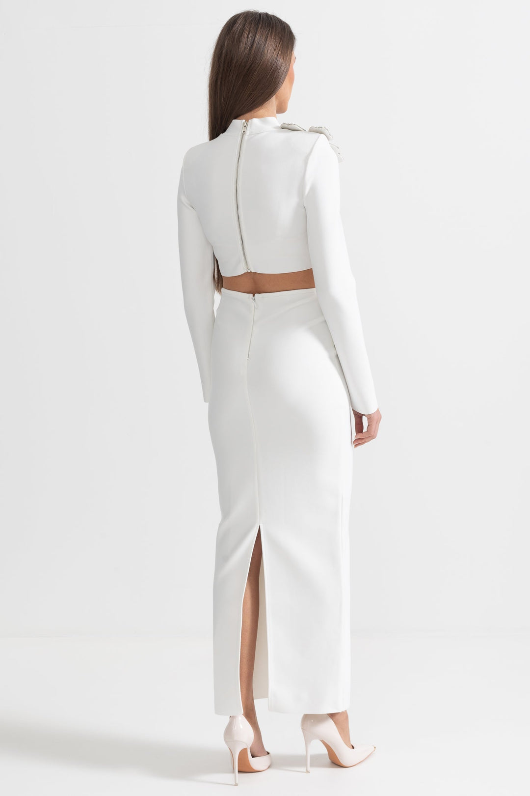 Uzun Kollu Üst ve Uzun Etek Takımı