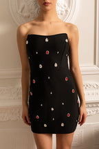 Süslemeli Mini Elbise