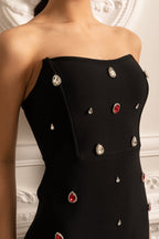 Süslemeli Mini Elbise