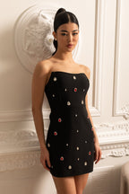 Süslemeli Mini Elbise