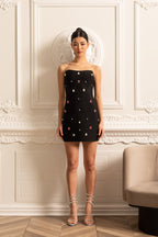 Süslemeli Mini Elbise