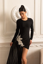 Süslemeli Maksi Elbise