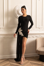 Süslemeli Maksi Elbise