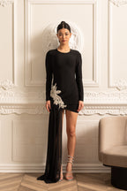 Süslemeli Maksi Elbise