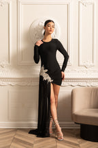 Süslemeli Maksi Elbise